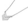 Lucy Quartermaine Women's Silver Art Deco Arrow Pendant In Silver