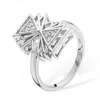 Lucy Quartermaine Women's Silver Art Deco Triangle Ring In Silver