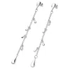 Lucy Quartermaine Women's Silver Cluster Drop Earrings In Metallic