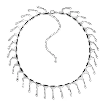 Lucy Quartermaine Women's Silver Dancing Drop Necklace In Neutral