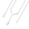 Lucy Quartermaine Women's Silver Diamond Drop V Pendant In Silver