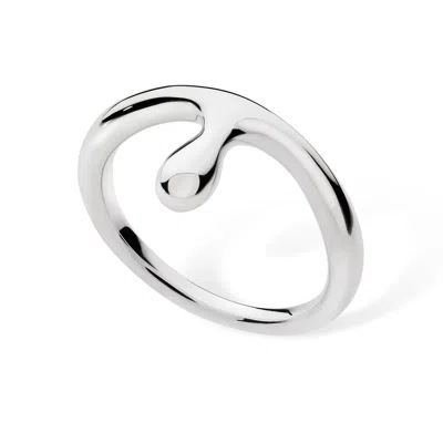 Lucy Quartermaine Women's Silver Dripping Ring