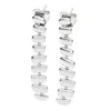 Lucy Quartermaine Women's Solid Sterling Silver Egyptian Temple Long Earrings In Silver