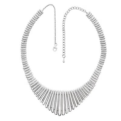 Lucy Quartermaine Women's Silver Egyptian Temple Necklace