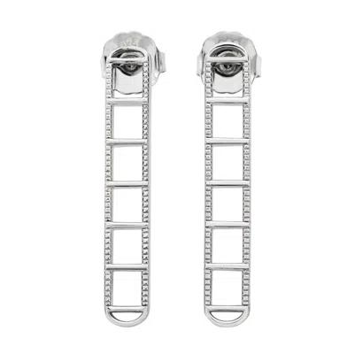 Lucy Quartermaine Women's Silver Egyptian Tomb Earrings