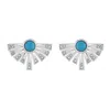 Lucy Quartermaine Women's Silver Egyptian Turquoise Studs