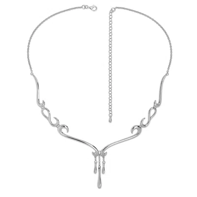 Lucy Quartermaine Women's Silver Element Necklace In White
