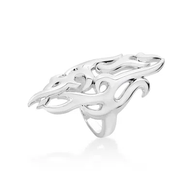 Lucy Quartermaine Women's Silver Elements Full Air Ring In Metallic