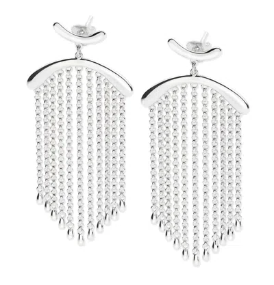 Lucy Quartermaine Women's Silver Falling Earrings In Multi