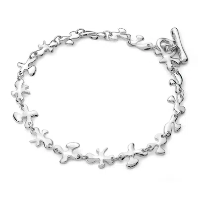 Lucy Quartermaine Women's Silver Fine Splash Bracelet In Metallic