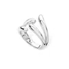 Lucy Quartermaine Women's Silver Four Drop Midi Ring Part Two In Metallic