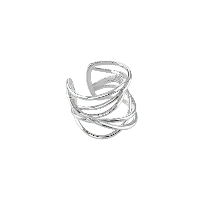 Lucy Quartermaine Full Element Ear Cuff In Silver