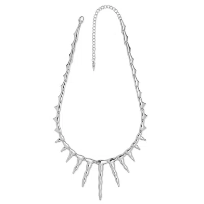 Lucy Quartermaine Women's Silver Icicle Necklace