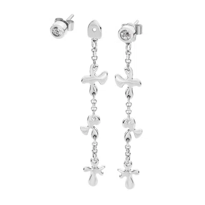 Lucy Quartermaine Women's Silver Interchangeable Splash Earrings In Metallic
