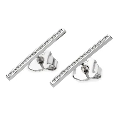 Lucy Quartermaine Women's Silver Key Studs In Metallic