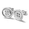 Lucy Quartermaine Women's Silver Large Button Studs In Metallic