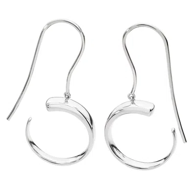 Lucy Quartermaine Women's Silver Luna Earrings