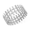 Lucy Quartermaine Women's Silver Melody Hinged Key Cuff Bangle In Silver