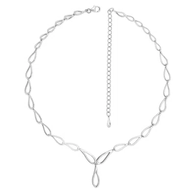 Lucy Quartermaine Women's Silver Petal Necklace