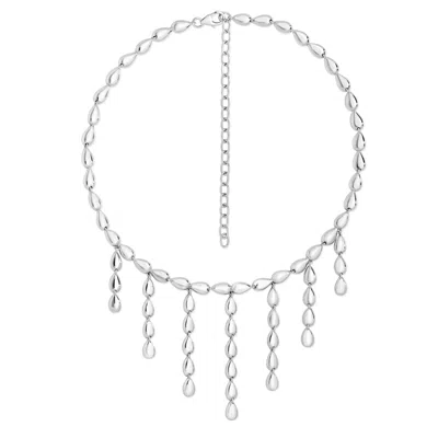 Lucy Quartermaine Women's Silver Seven Strand Necklace