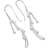 Lucy Quartermaine Women's Silver Shepherds Crook Dripping Earrings In Silver