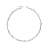 Lucy Quartermaine Women's Silver Skinny Drop Bracelet With White Topaz In Metallic