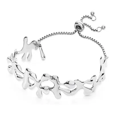 Lucy Quartermaine Women's Silver Splash Slider Bracelet In Metallic