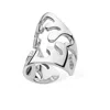 Lucy Quartermaine Women's Solid Sterling Silver Tall Splash Ear Cuff In Silver
