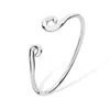 Lucy Quartermaine Women's Silver Twist Element Bangle In Metallic