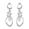 Lucy Quartermaine Women's Silver Volcan Earrings With White Topaz