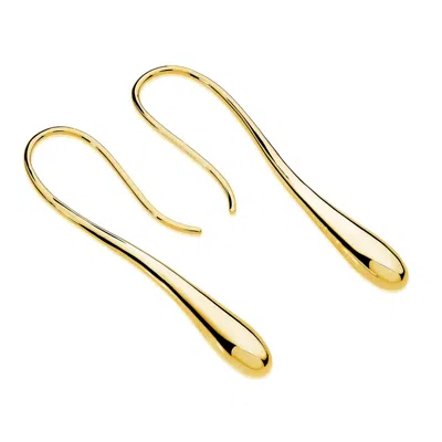 Lucy Quartermaine Solid Drop Earrings In Gold