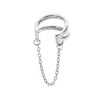 Lucy Quartermaine Women's Solid Sterling Silver Art Deco Cuff With Chain In Silver