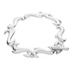 Lucy Quartermaine Women's Solid Sterling Silver Element Air Bracelet In Metallic