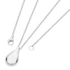 Lucy Quartermaine Women's Solid Sterling Silver Tear Drop Pendant
