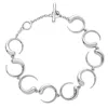 Lucy Quartermaine Women's Solid Sterling Silver Luna Bracelet In Silver