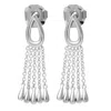 Lucy Quartermaine Petal Chandelier Earrings In Silver
