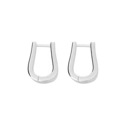 Lucy Quartermaine Women's Solid Sterling Silver Petal Hoops Small