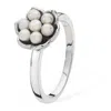 Lucy Quartermaine Women's Solid Sterling Silver Royal Pearl Flower Ring In Metallic