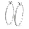 Lucy Quartermaine Women's Solid Sterling Silver Skinny Drip Large Hoops