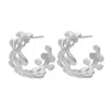 Lucy Quartermaine Women's Solid Sterling Silver Splash Hoops In Silver