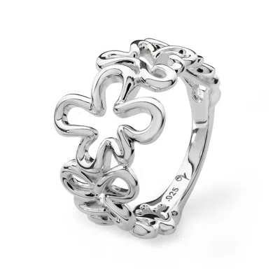 Lucy Quartermaine Women's Solid Sterling Silver Splash Mini Ring