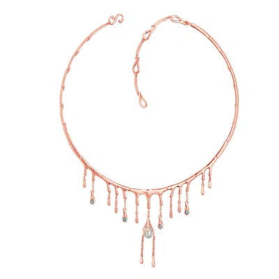 Lucy Quartermaine Women's Statement Couture Pearl Necklace In Rose Gold Vermeil