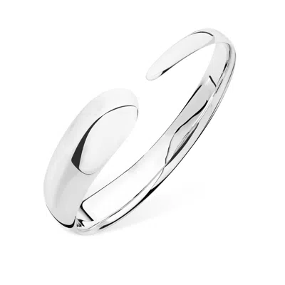 LUCY QUARTERMAINE WOMEN'S STERLING SILVER FLAT DROP BANGLE