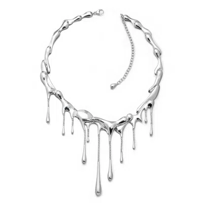 Lucy Quartermaine Women's Sterling Silver Multi Drop Necklace, Award Winning Designer Jewellery By , In Metallic