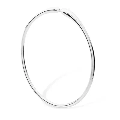 Lucy Quartermaine Women's Sterling Silver Open Drop Bangle