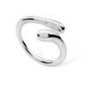 Lucy Quartermaine Women's Sterling Silver Open Drop Ring In Silver