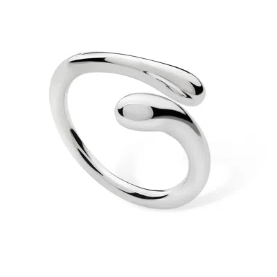 Lucy Quartermaine Women's Sterling Silver Open Drop Ring