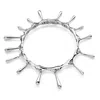 Lucy Quartermaine Short Drop Bangle In Silver