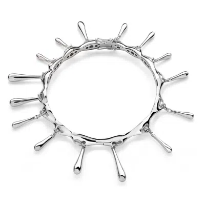 LUCY QUARTERMAINE WOMEN'S STERLING SILVER SHORT DROP BANGLE