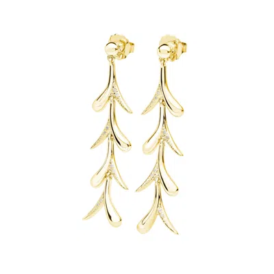Lucy Quartermaine Women's Sycamore Earrings In Gold Vermeil